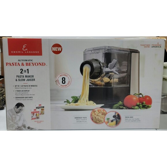 Emeril Other - NIB Sealed Emeril Lagasse Pasta & Beyond Pasta Machine Juicer/Frozen 2 in 1